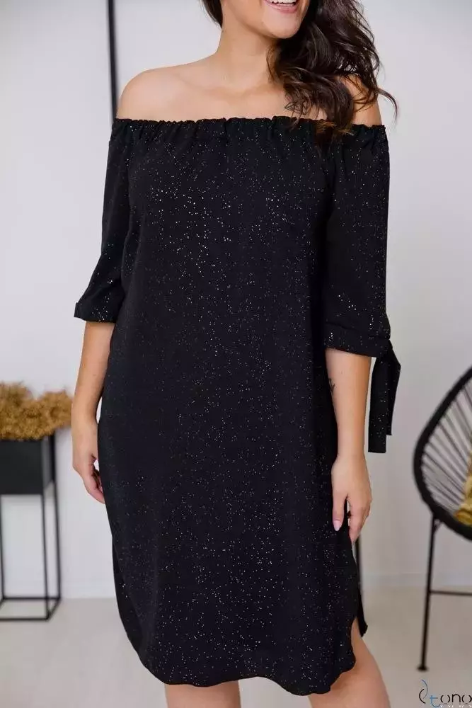  Black PENARIS Plus Size Dress