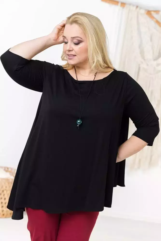 Black Blouse ORUNA Plus Size