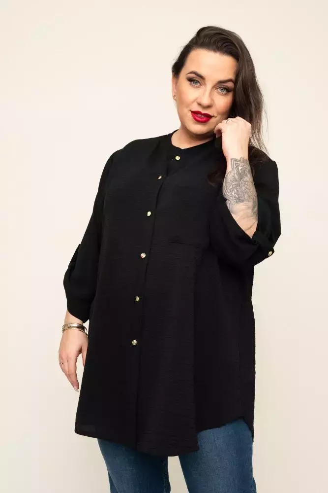 Black Shirt with collar LERIA