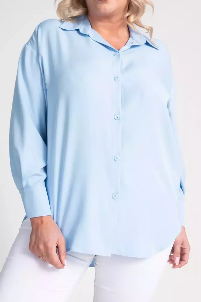 Blue Oversize Shirt DEMENO