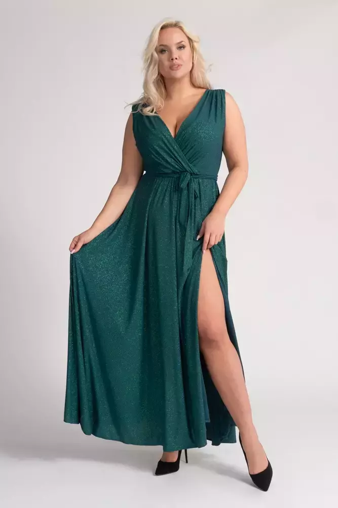 Bottle Green FIANCO Maxi Dress