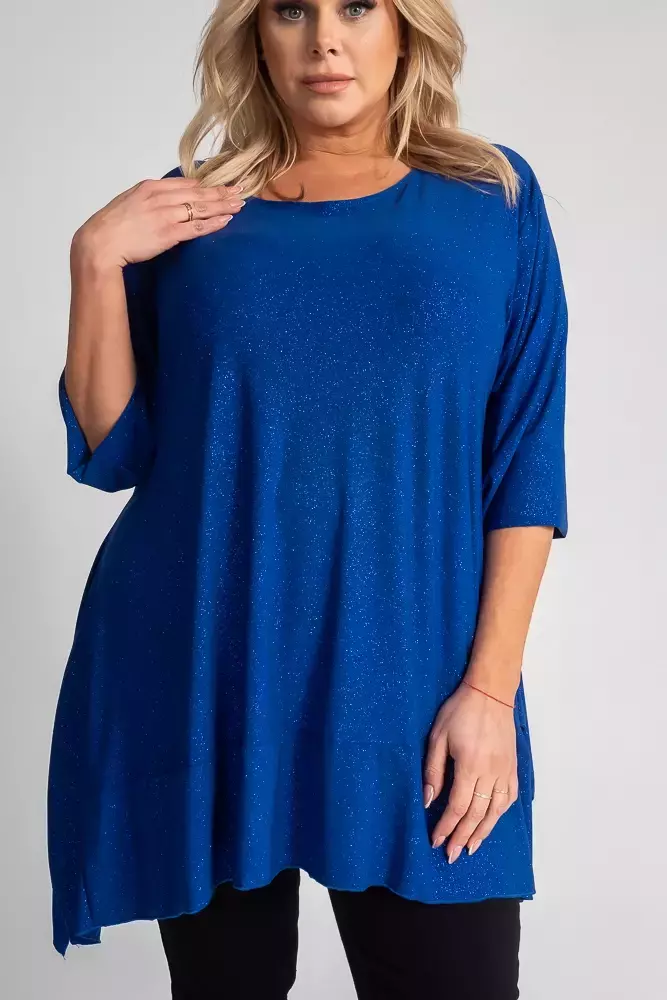 Cornflower Glitter Blouse QUENTI