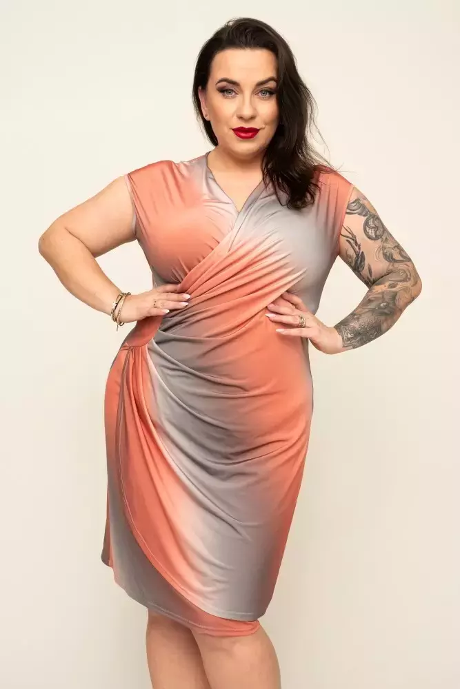 Grey Pink VENGA Dress