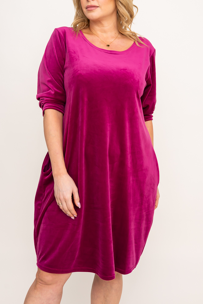 Maroon Velour Dress DEMY