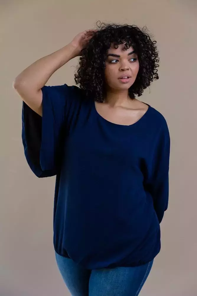 Navy blue ETERNAL blouse