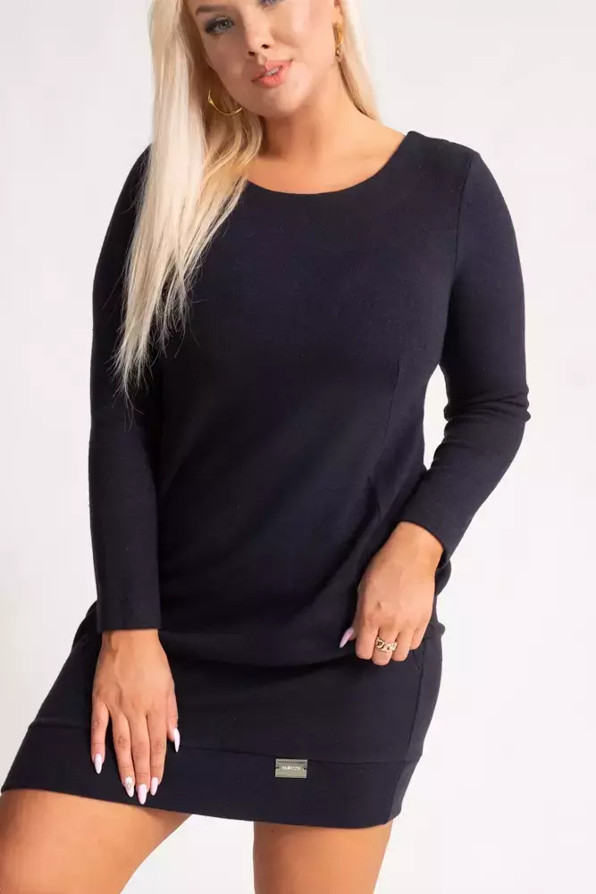 Navy blue GERI sweater dress