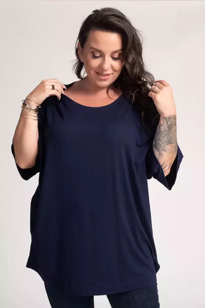 Navy blue VERTI blouse