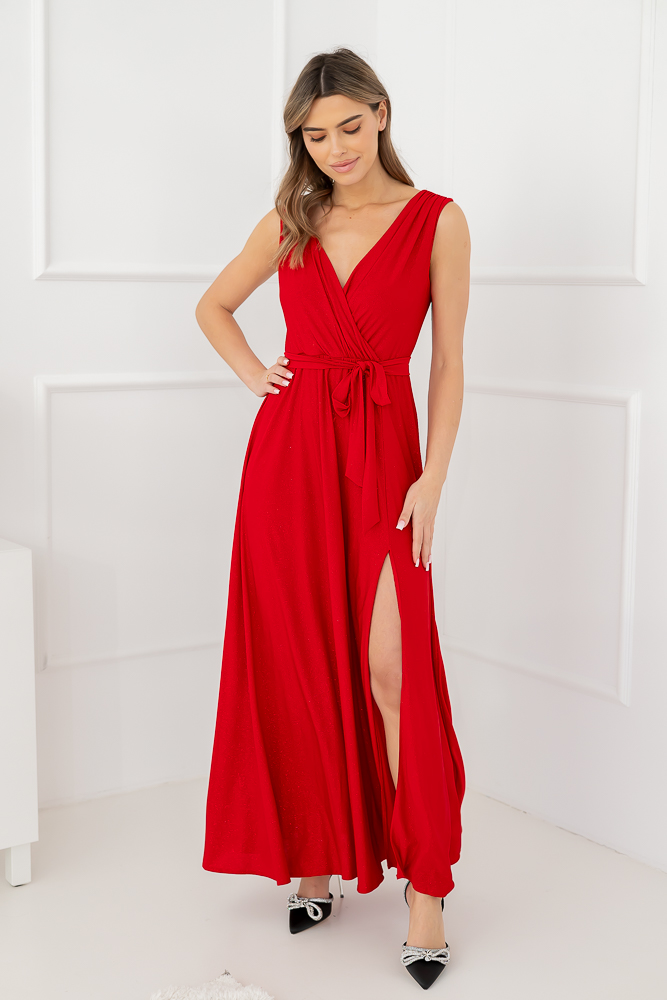 Red FIANCO Maxi Dress