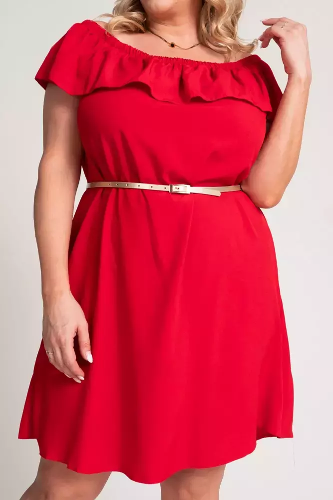 Red FRILIA Dress