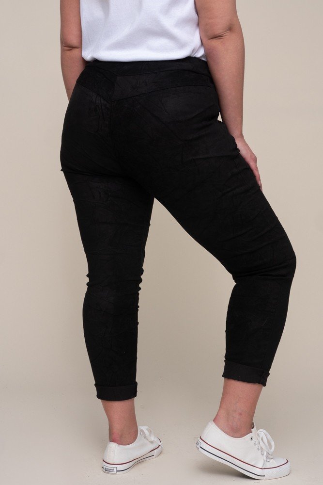  Black EFIKO Suede Pants