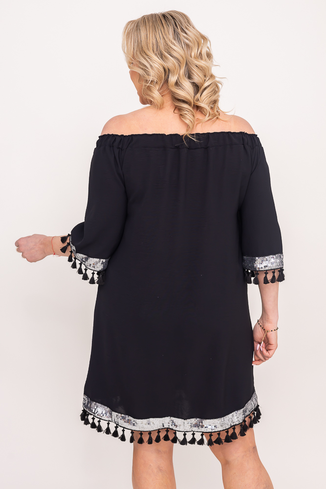  Black FEREZO Plus Size Dress