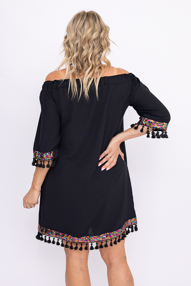  Black FEREZO Plus Size Dress