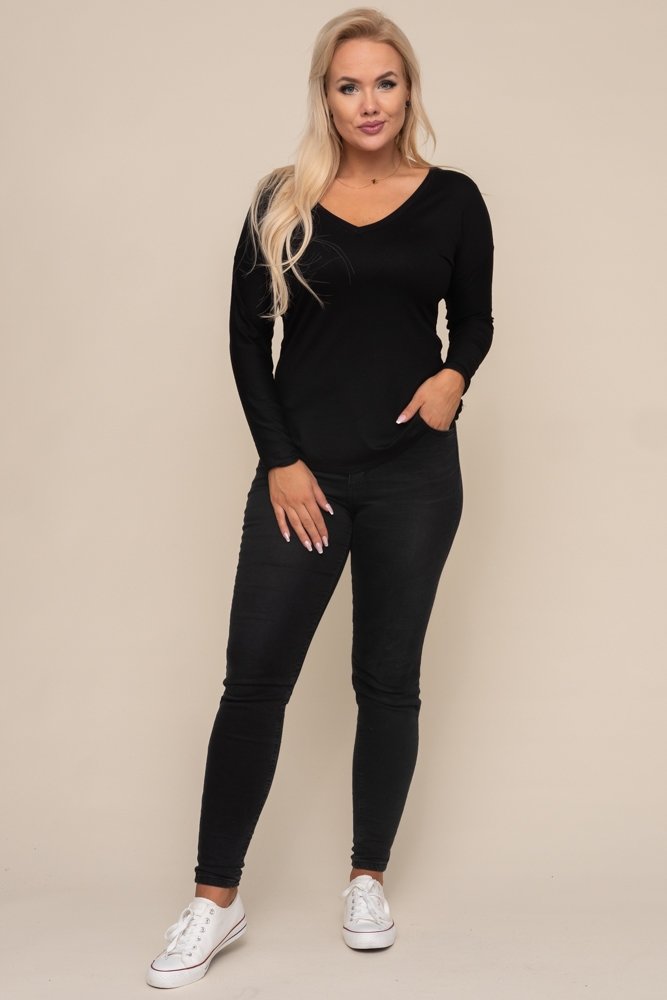  Black MORI Smooth Blouse 