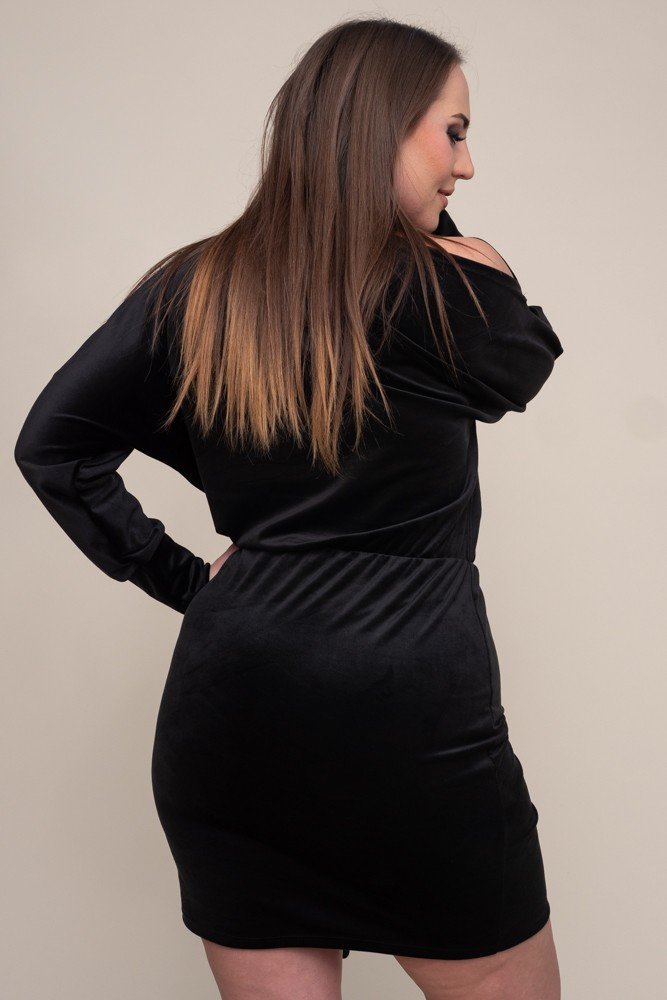  Black SABLA Velour Dress