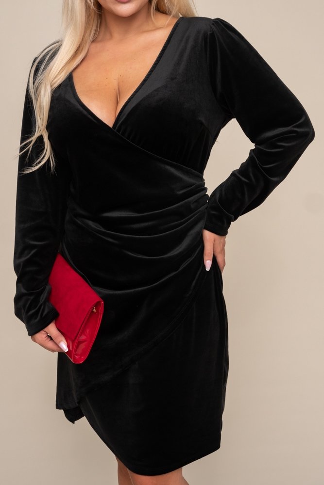  Black Velour Dress by SENSO