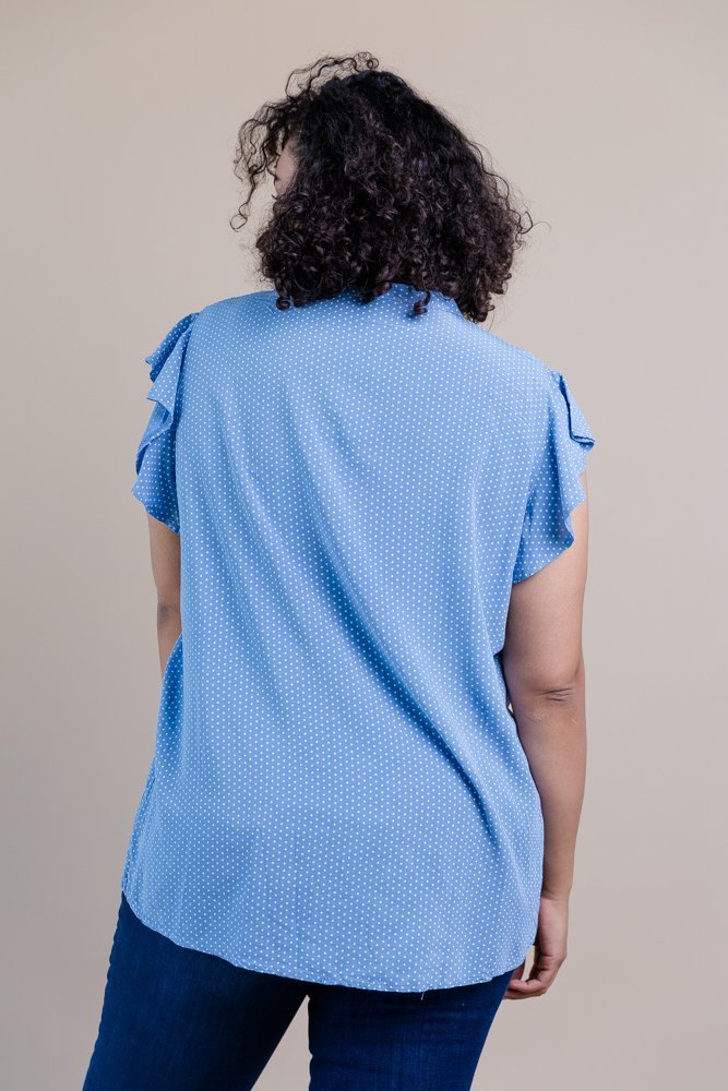  Blue CELLI Blouse