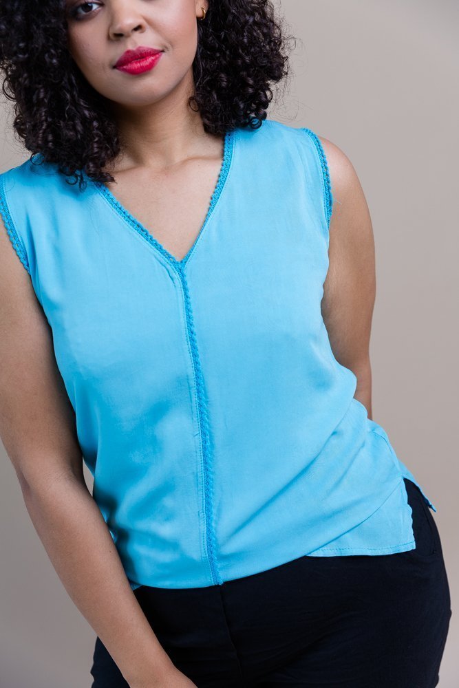  Blue CUPIDO Blouse