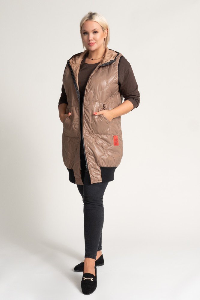  Brown VELOCI Hooded Vest 