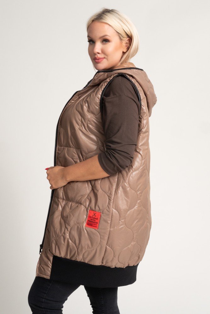  Brown VELOCI Hooded Vest 