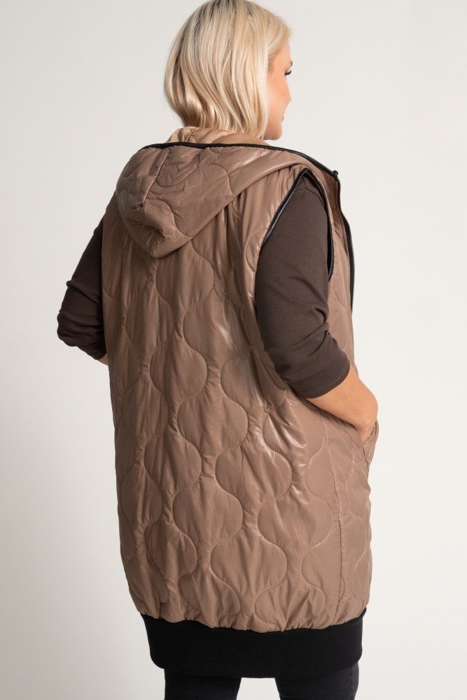  Brown VELOCI Hooded Vest 