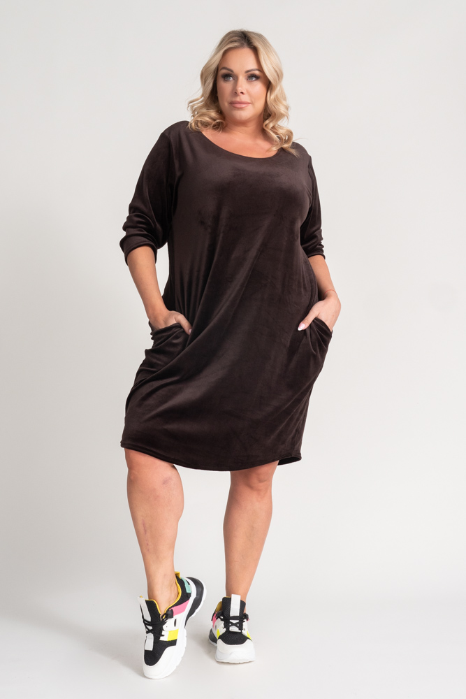  Brown Velour Dress DEMY