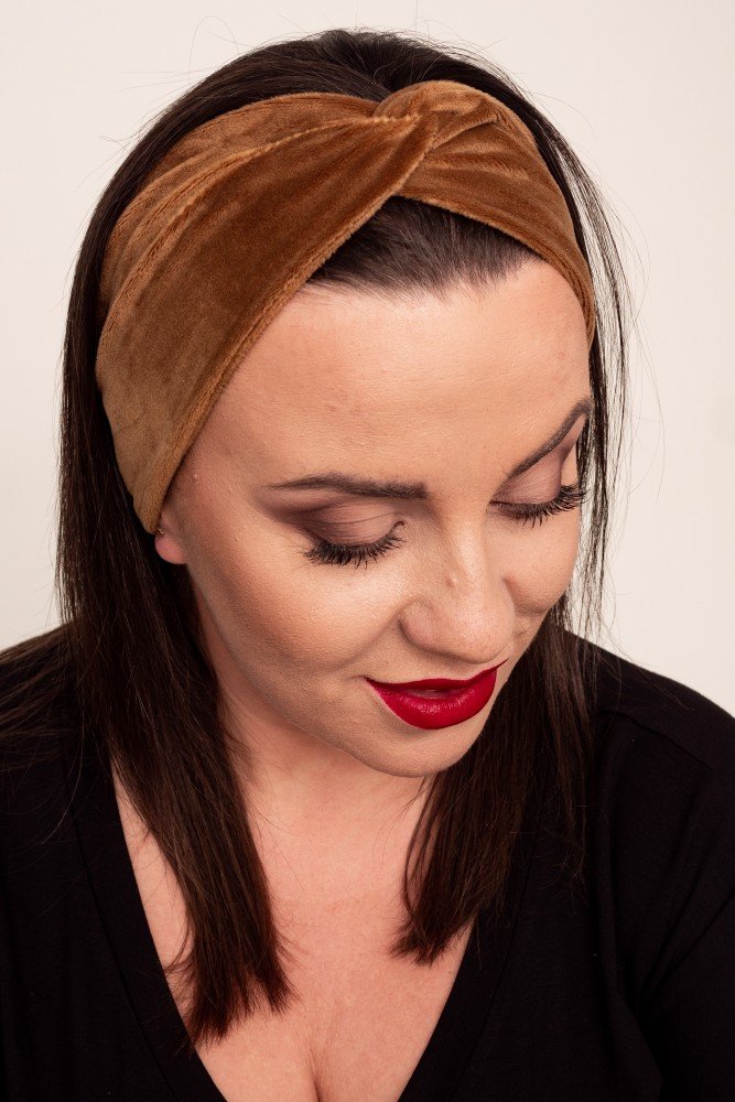  Brown Velour Hairband MAGNETIC