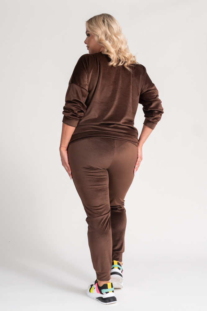  Brown Velour Tracksuit TELIO