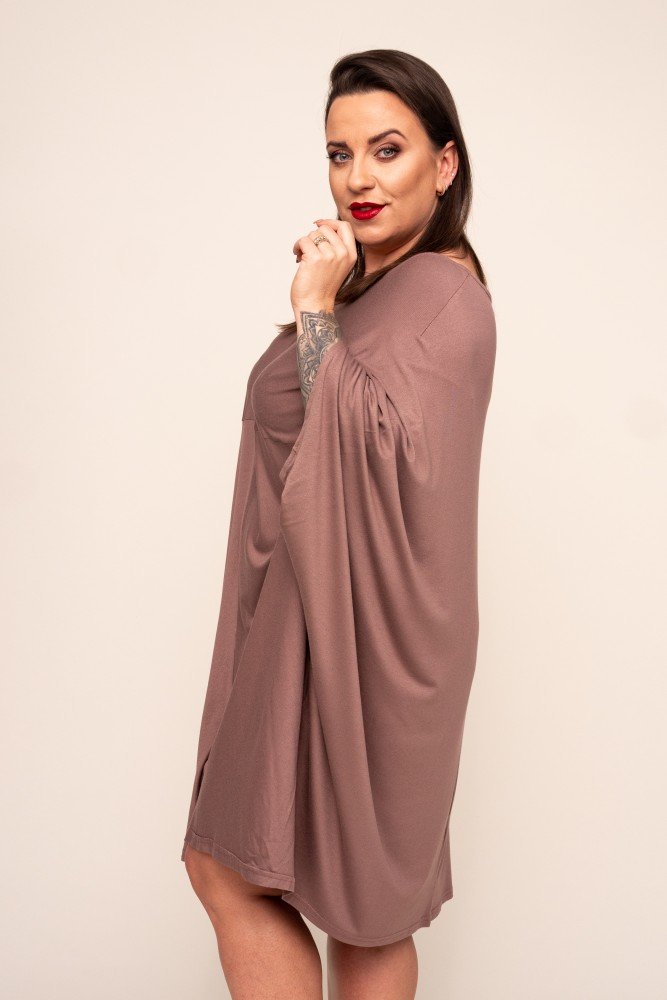  Coffee HERMI Dress