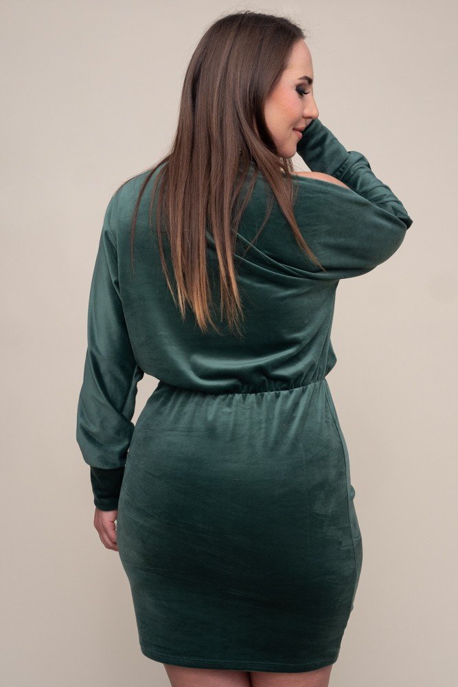  Green SABLA Velour Dress