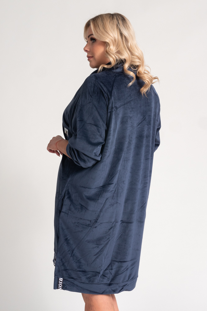  Navy blue velour dress PERIO