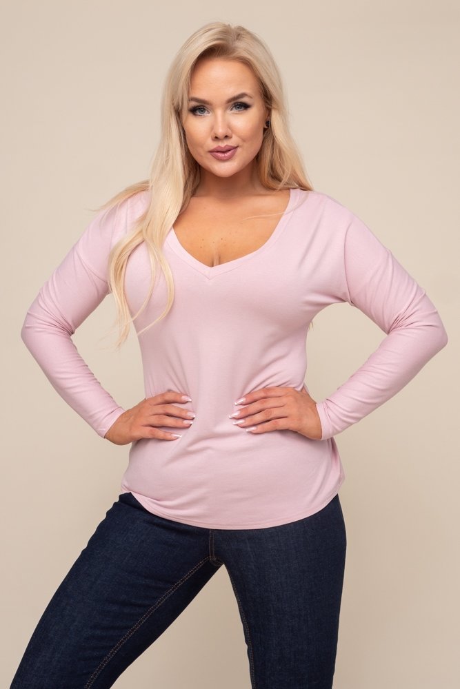  Pink MORI Smooth Blouse 