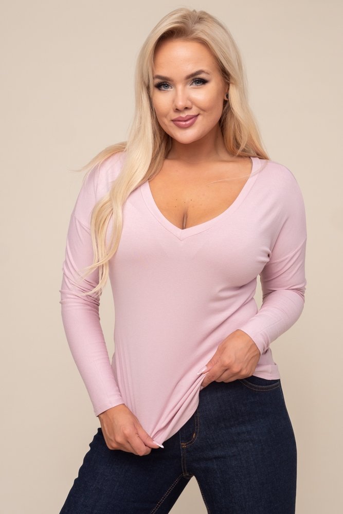  Pink MORI Smooth Blouse 