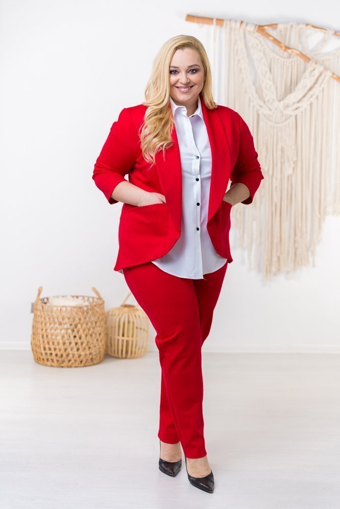  Red BAKIOLA Plus Size Suit