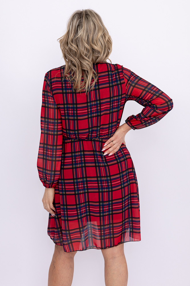  Red Checkered Dress MAERI