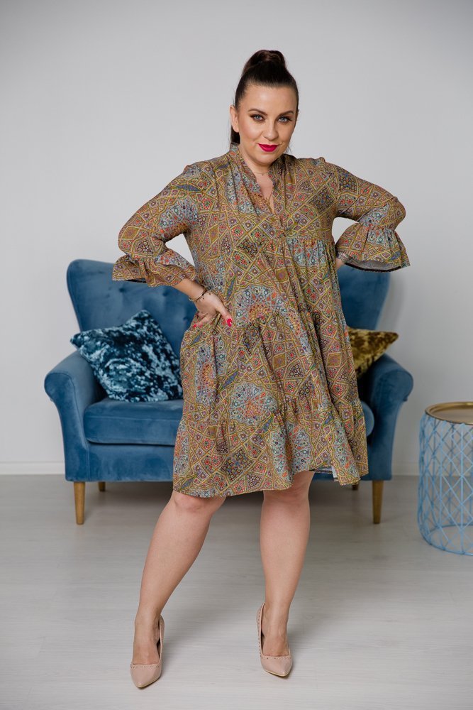 ARABELA Plus Size Dress Pattern 3