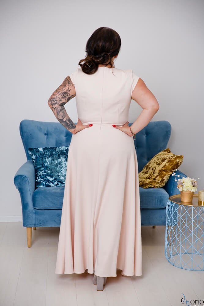 Beige LOREDANA Plus Size Dress