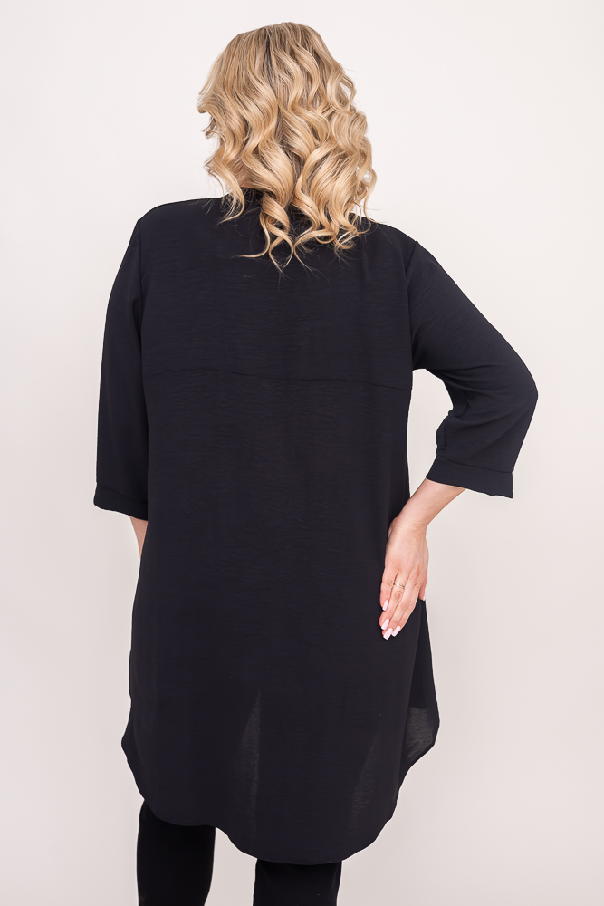 Black AGILE Plus Size Shirt