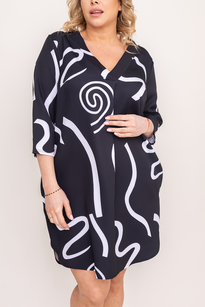 Black ATTIMA Plus Size Tunic