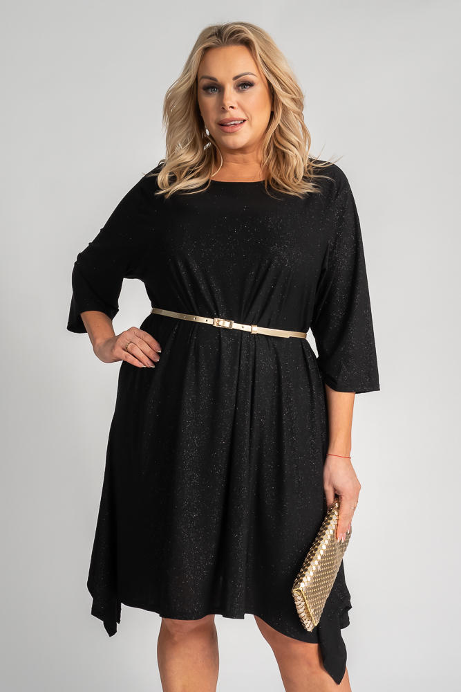 Black Asymmetrical Dress ASTI