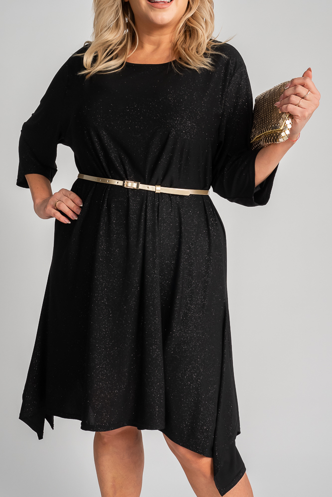 Black Asymmetrical Dress ASTI