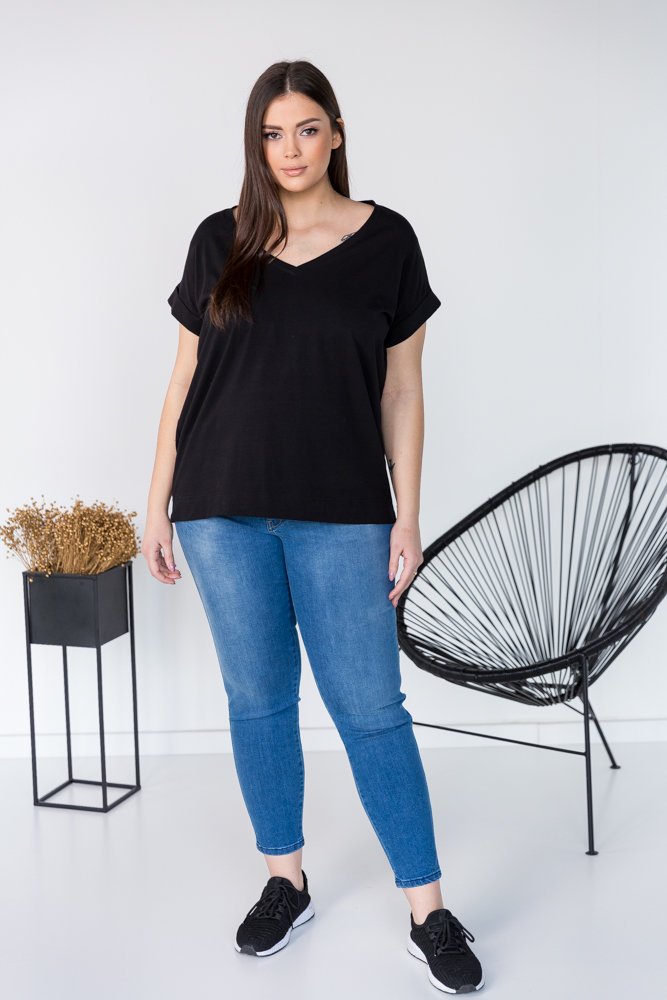 Black Blouse MAKIA Plus Size