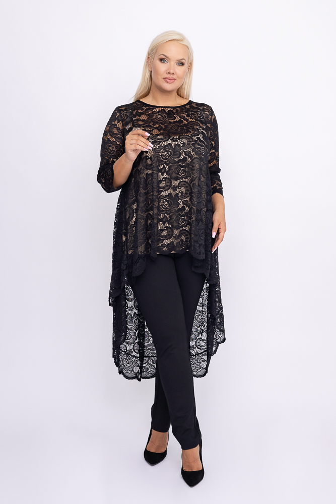 Black Blouse RIKKA Plus Size