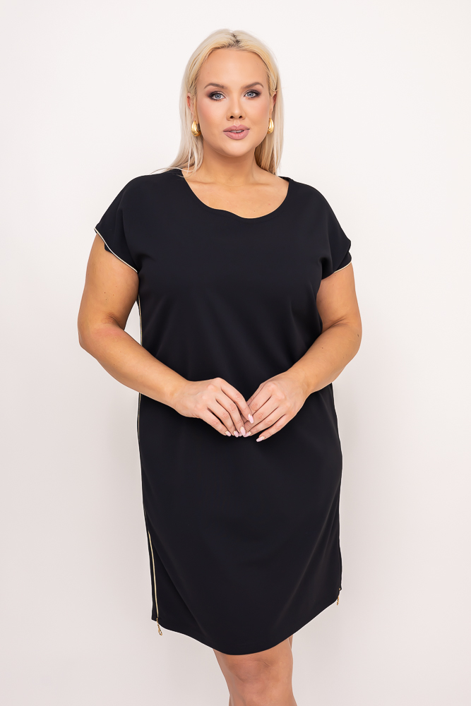 Black CARBONA Plus Size Dress