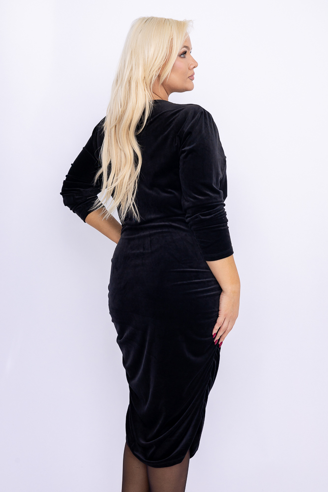 Black Dress with Wrinkle FAVI