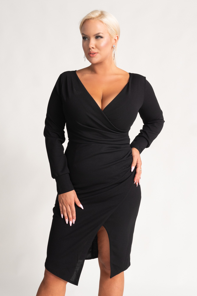 Black Envelope Dress NEPIA