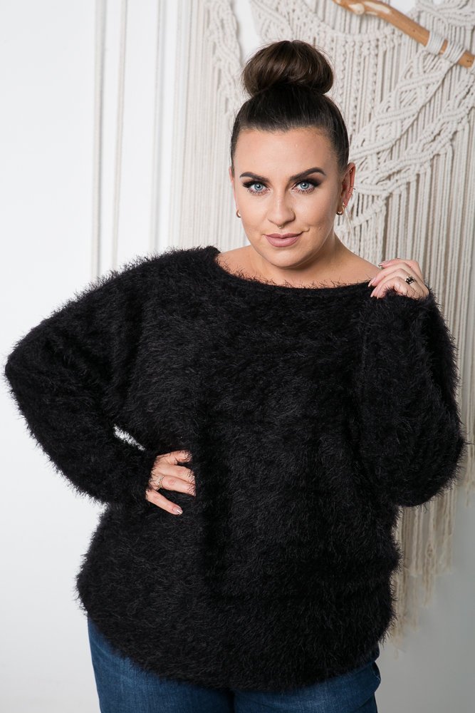 Black FABIOLA Plus Size Sweater