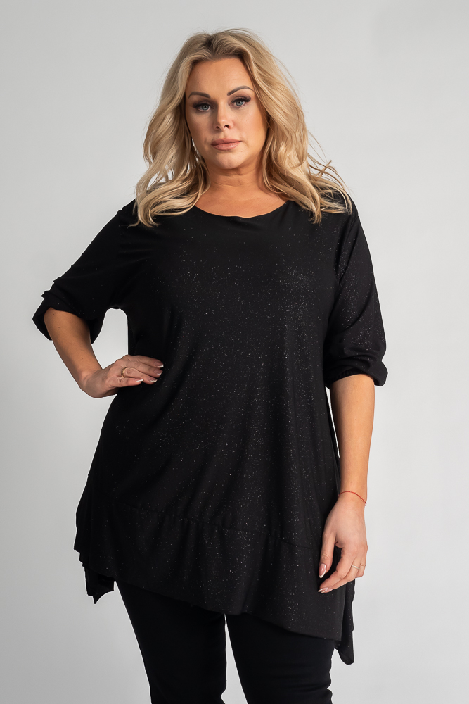 Black Glitter Blouse QUENTI