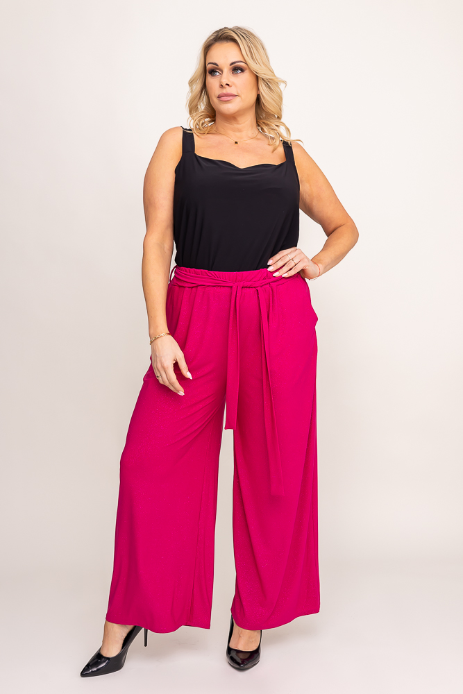 Black Glitter culotte pants WIDIO