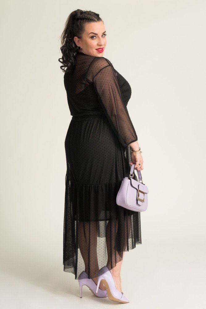 Black Mesh Dress MARSIO