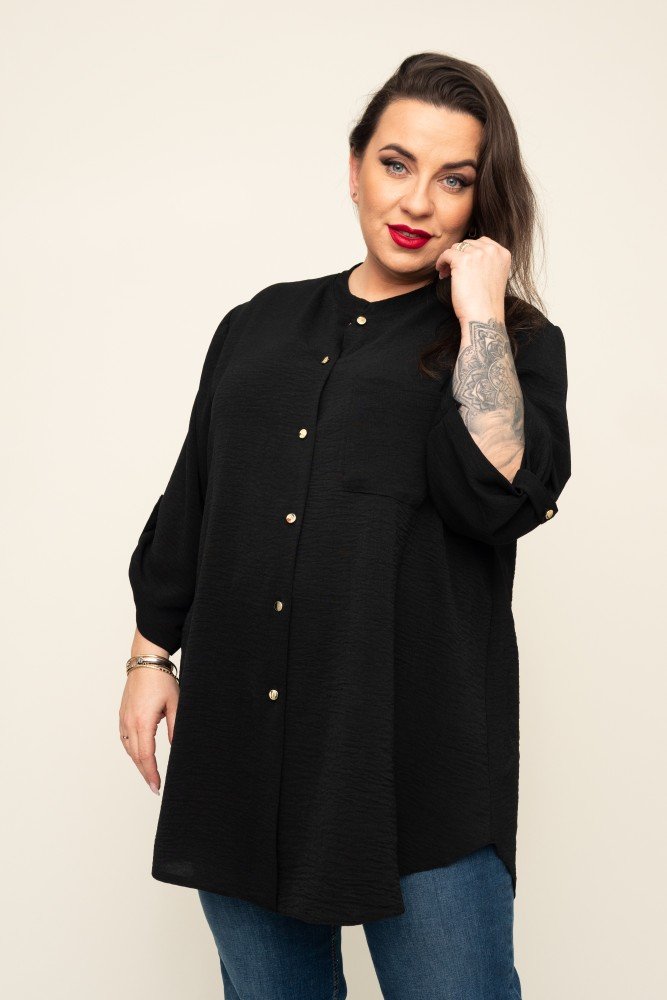 Black Shirt with collar LERIA